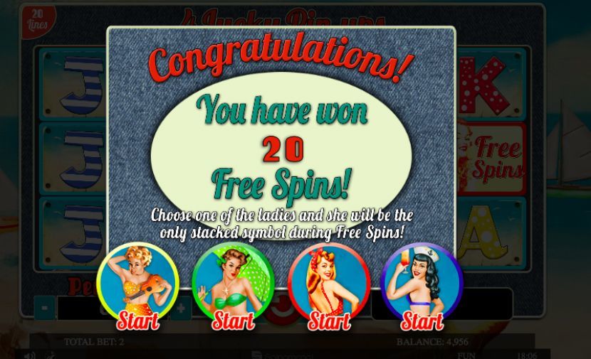 4 Lucky Spins free spins 
