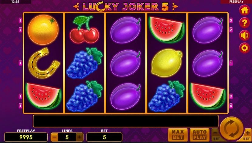 Lucky Joker 5 layout 